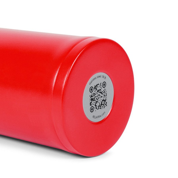 Термокружка Relaxika 701 красный (без логотипа), 0,48 л