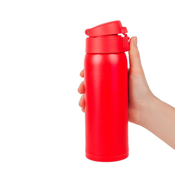 Термокружка Relaxika 701 красный (без логотипа), 0,48 л