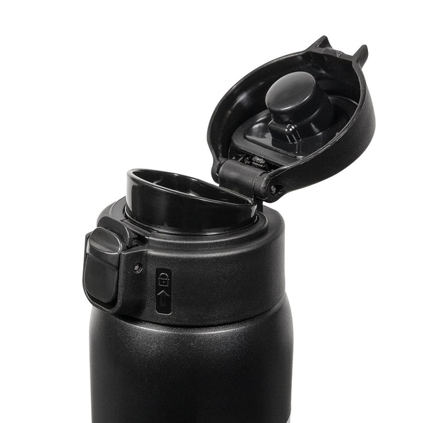 Термокружка Relaxika 701 чёрный (без логотипа), 0,48 л