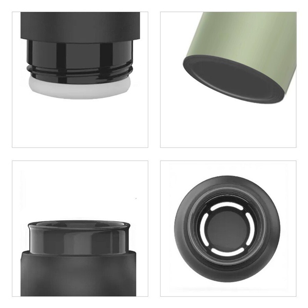 Термокружка ThermoCafe by Thermos TCSB-600SY GR оливковый, 0,6 л