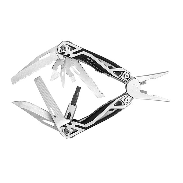 Мультитул Rocktol SK01 (21в1 с пружинными плоскогубцами, нейлоновый чехол)