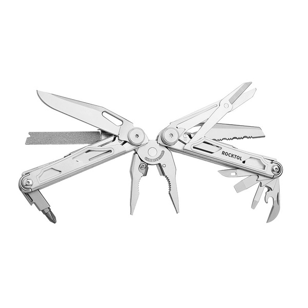 Мультитул Rocktol SK05 (29в1 со сменными резцами и пилой, нейлоновый чехол)