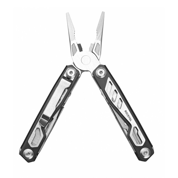 Мультитул Rocktol SK08 (16в1 с пружинными плоскогубцами, нейлоновый чехол)