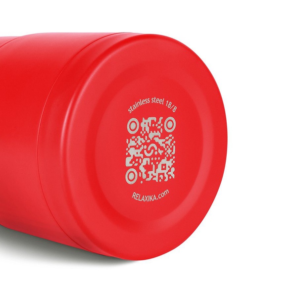 Термос для еды Relaxika 301 красный, 1 л