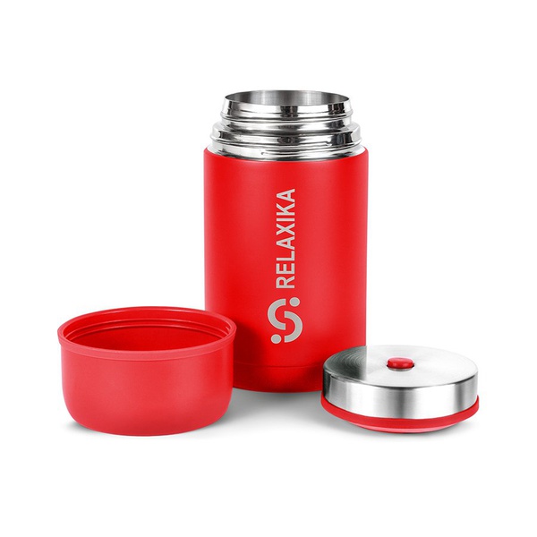 Термос для еды Relaxika 301 красный, 1 л