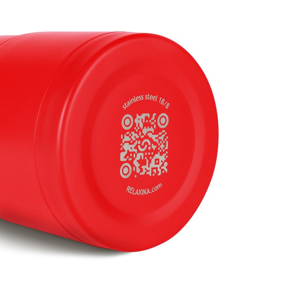 Термос для еды Relaxika 301 красный, 0,5 л