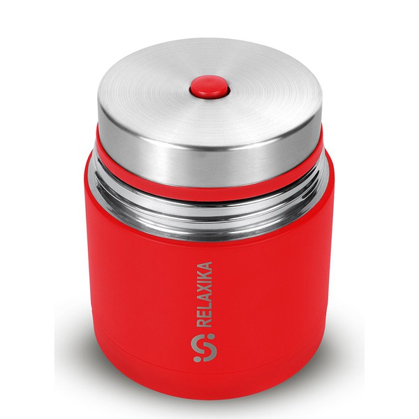 Термос для еды Relaxika 301 красный, 0,5 л