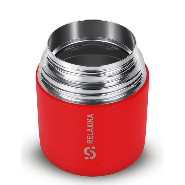 Термос для еды Relaxika 301 красный, 0,5 л