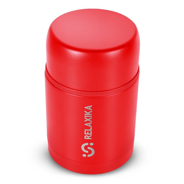 Термос для еды Relaxika 301 красный, 0,7 л