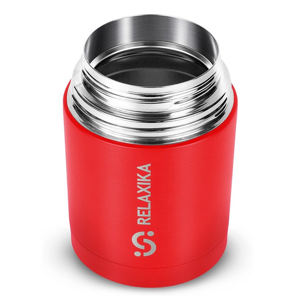 Термос для еды Relaxika 301 красный, 0,7 л