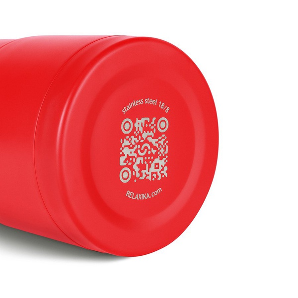 Термос для еды Relaxika 301 красный, 0,7 л