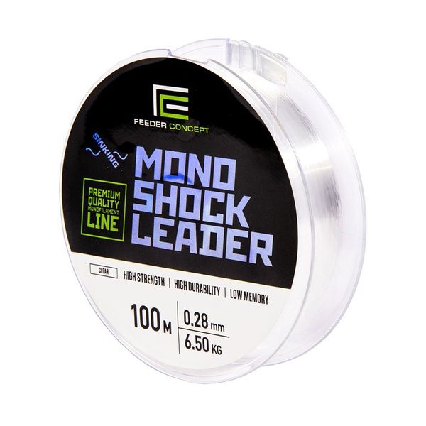 Леска Feeder Concept Mono Shock Leader Clear, 100/028