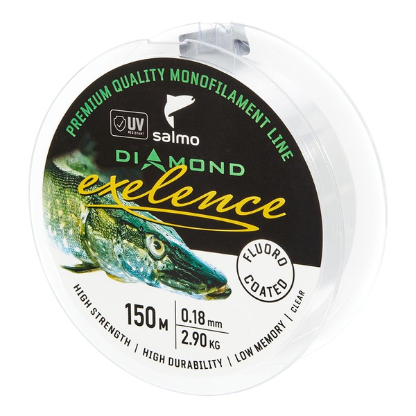 Леска Salmo Diamond Exelence Fluoro Coated Clear, 150/018