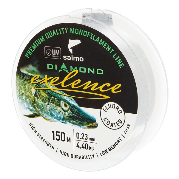 Леска Salmo Diamond Exelence Fluoro Coated Clear, 150/023