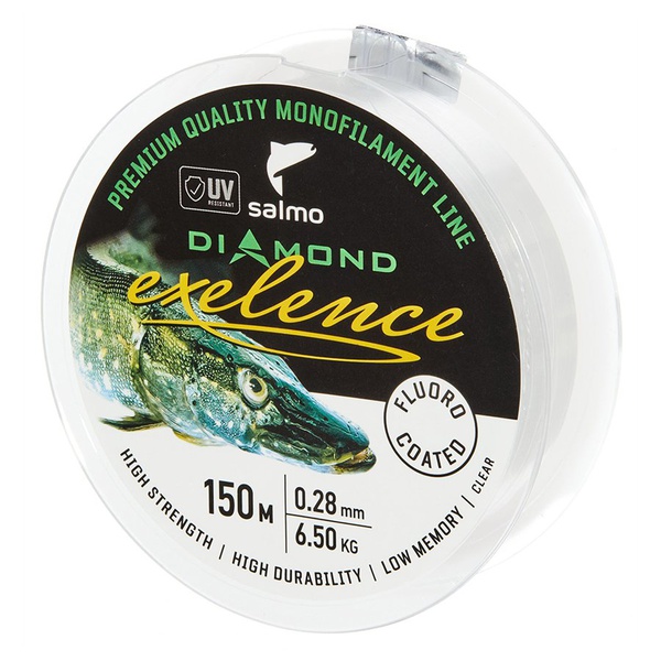 Леска Salmo Diamond Exelence Fluoro Coated Clear, 150/028