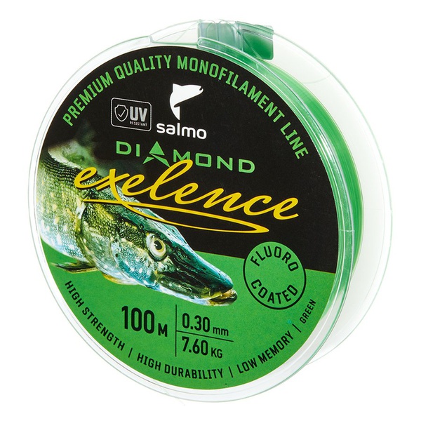 Леска Salmo Diamond Exelence Fluoro Coated Green, 100/030