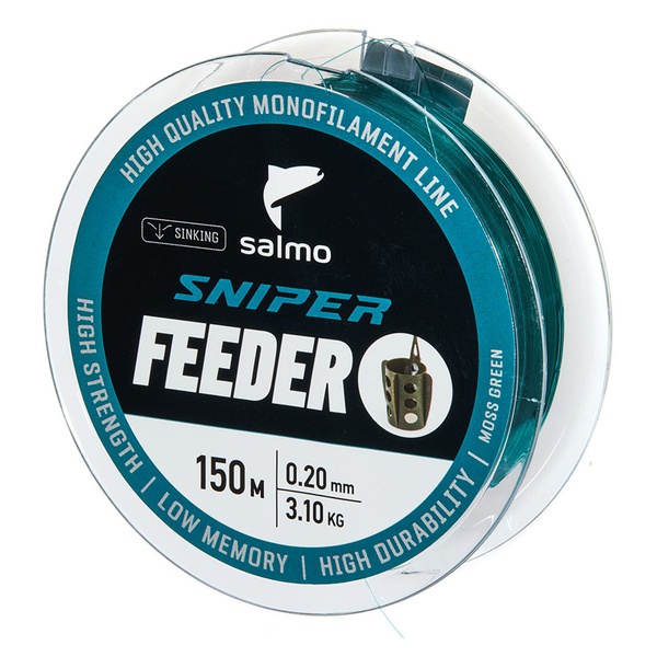 Леска Salmo Sniper Feeder Moss Green, 150/020