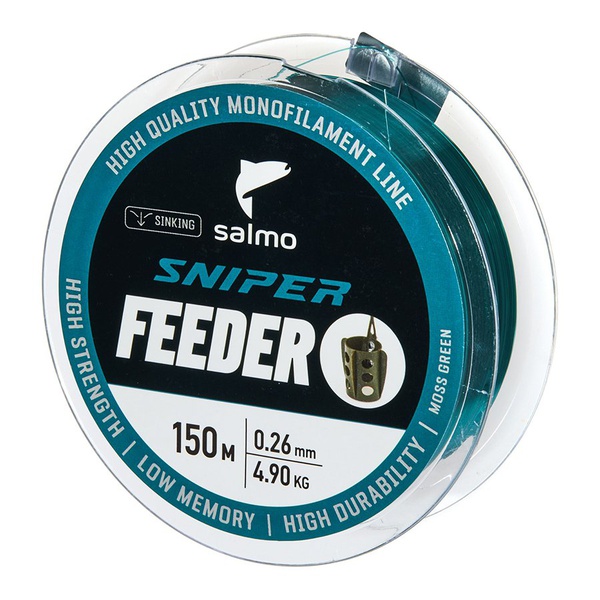 Леска Salmo Sniper Feeder Moss Green, 150/026