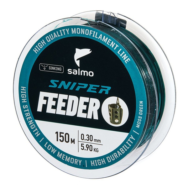 Леска Salmo Sniper Feeder Moss Green, 150/030