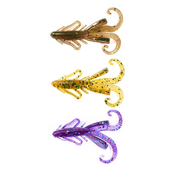 Твистеры съедобные искусственные Lucky John Pro Series Hogy Hog 0,8in (2.03см) Mix Pack/Mix1 75шт