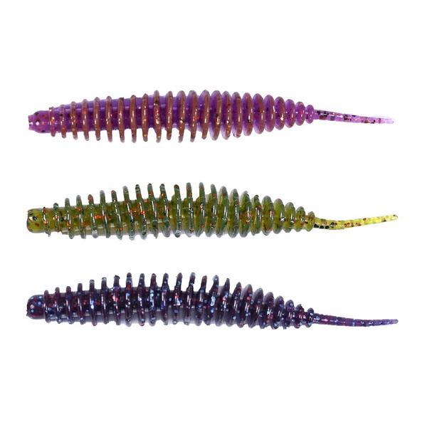 Слаги съедобные искусственные Lucky John Pro Series Ultraworm 2,0in (5см) Mix Pack/Mix1 30шт