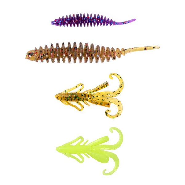 Твистеры съедобные искусственные Lucky John Pro Series Perch Snack Pack 03 Set/Mix Pack