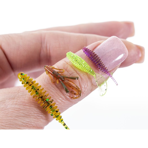 Твистеры съедобные искусственные Lucky John Pro Series Perch Snack Pack 04 Set/Mix Pack