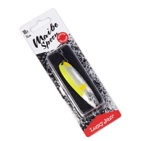 Блесна колеблющаяся Lucky John Maibe Spoon 002, 75мм/18г