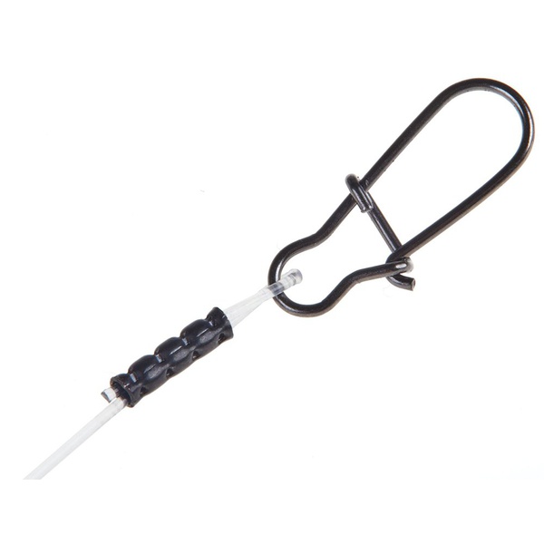 Поводки Lucky John Hard Mono оснащённые (5шт) 10кг/20см