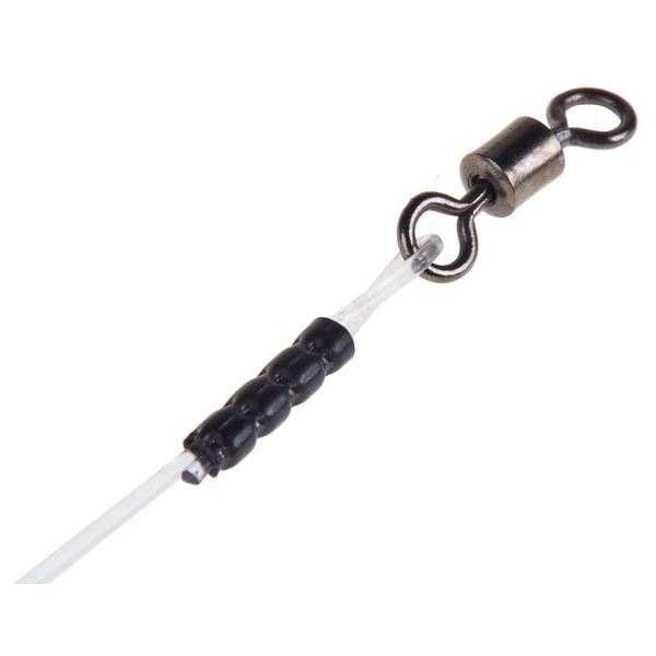 Поводки Lucky John Hard Mono оснащённые (5шт) 15кг/30см