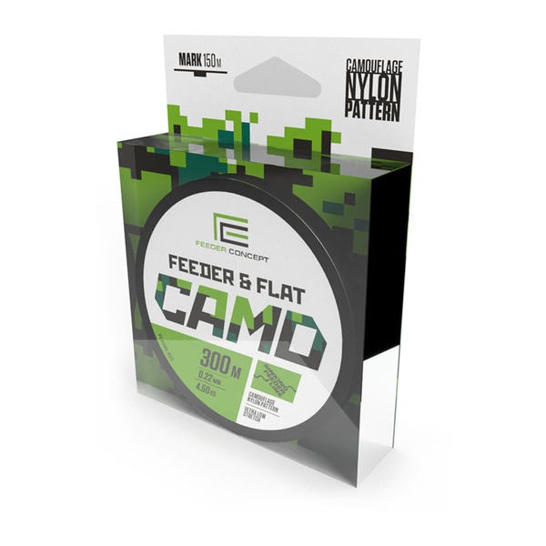 Леска монофильная Feeder Concept Feeder&Flat Camo 300/022