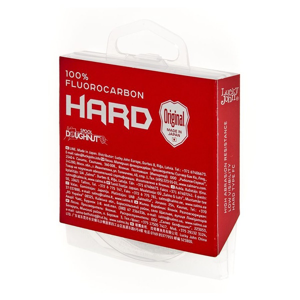 Леска монофильная Lucky John Fluorocarbon Hard 025/052