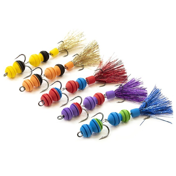 Приманки джиговые Lucky John Pennon Rollerworm 5шт Mix2