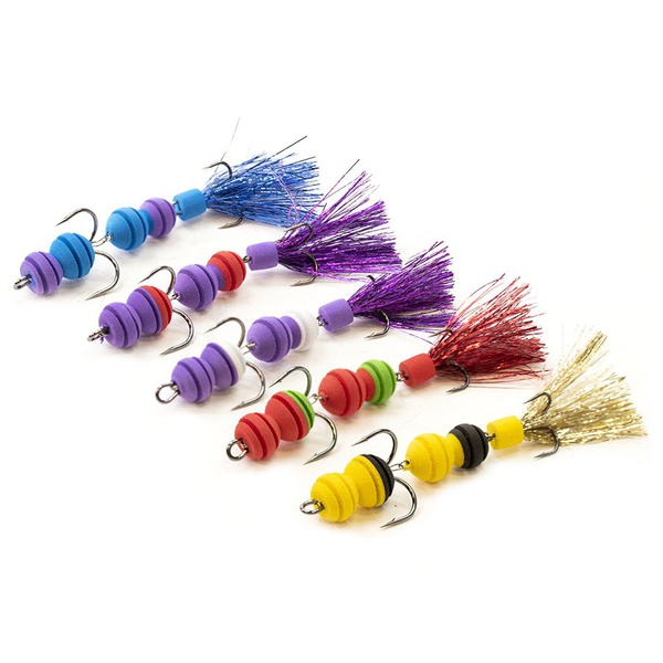 Приманки джиговые Lucky John Pennon Rollerworm 5шт Mix4