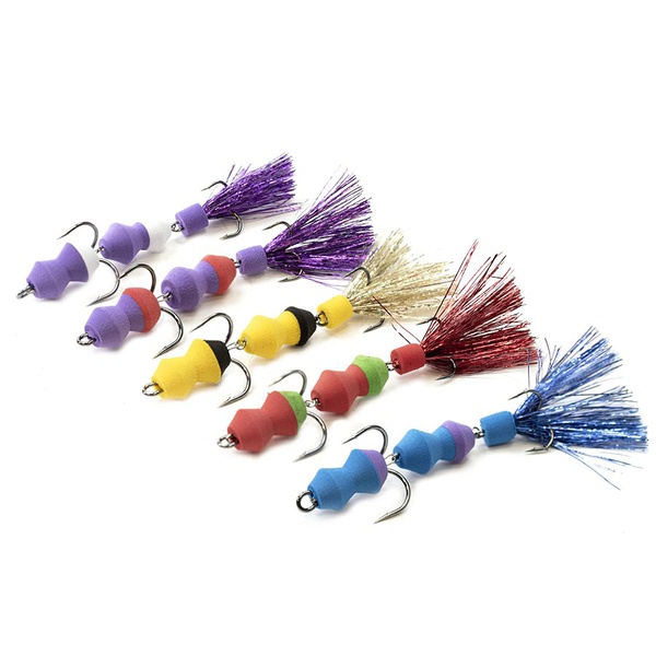 Приманки джиговые Lucky John Pennon Tipsyworm 5шт Mix4