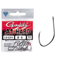 Крючки Gamakatsu A1 LS-2263 Eyed Hooks Black разм. 06 (15шт)