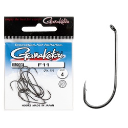 Крючки Gamakatsu F11 New Label Hooks Black разм. 04 (11шт)