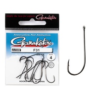 Крючки Gamakatsu F31 New Label Hooks Black разм. 04 (11шт)