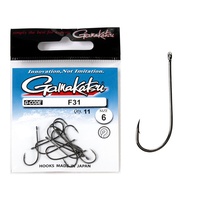 Крючки Gamakatsu F31 New Label Hooks Black разм. 06 (11шт)