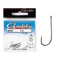 Крючки Gamakatsu F31 New Label Hooks Black разм. 14 (11шт)