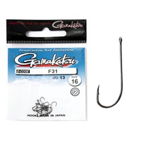 Крючки Gamakatsu F31 New Label Hooks Black разм. 16 (11шт)
