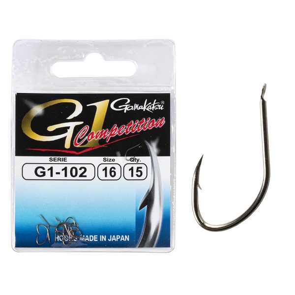 Крючки Gamakatsu G-1 Competition 102 Hooks разм. 16 (15шт)