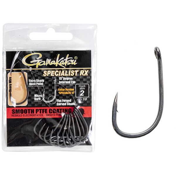 Крючки Gamakatsu G-Carp Specialist RX Hooks разм. 02 (10шт)