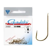 Крючки Gamakatsu LS-1010G Hooks Gold, разм. 10 (25шт)