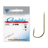 Крючки Gamakatsu LS-1010G Hooks Gold, разм. 14 (25шт)
