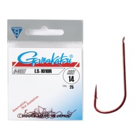 Крючки Gamakatsu LS-1010R Hooks Red, разм. 14 (25шт)