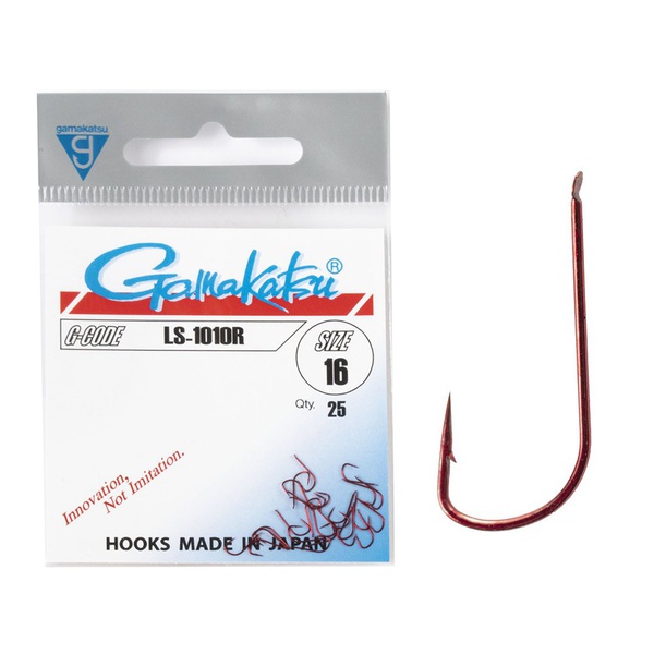 Крючки Gamakatsu LS-1010R Hooks Red, разм. 16 (25шт)