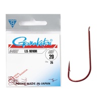 Крючки Gamakatsu LS-1010R Hooks Red, разм. 20 (25шт)