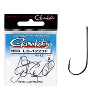 Крючки Gamakatsu LS-1223F New Label Eyed Hooks Black разм. 08 (13шт)