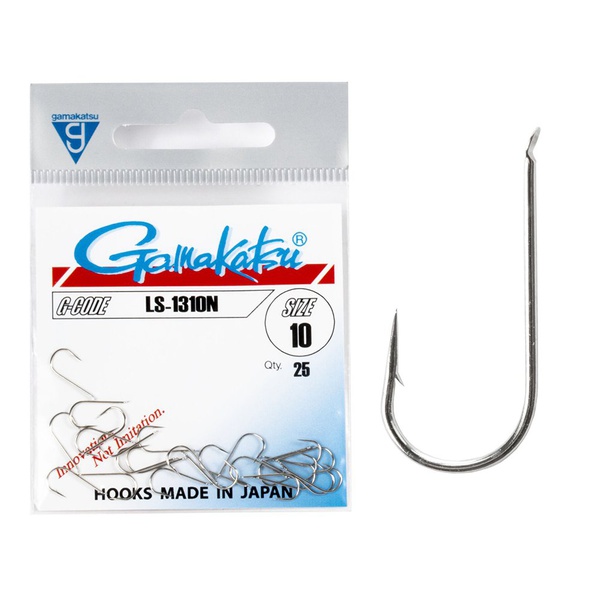 Крючки Gamakatsu LS-1310N Hooks Nickel, разм. 10 (25шт)